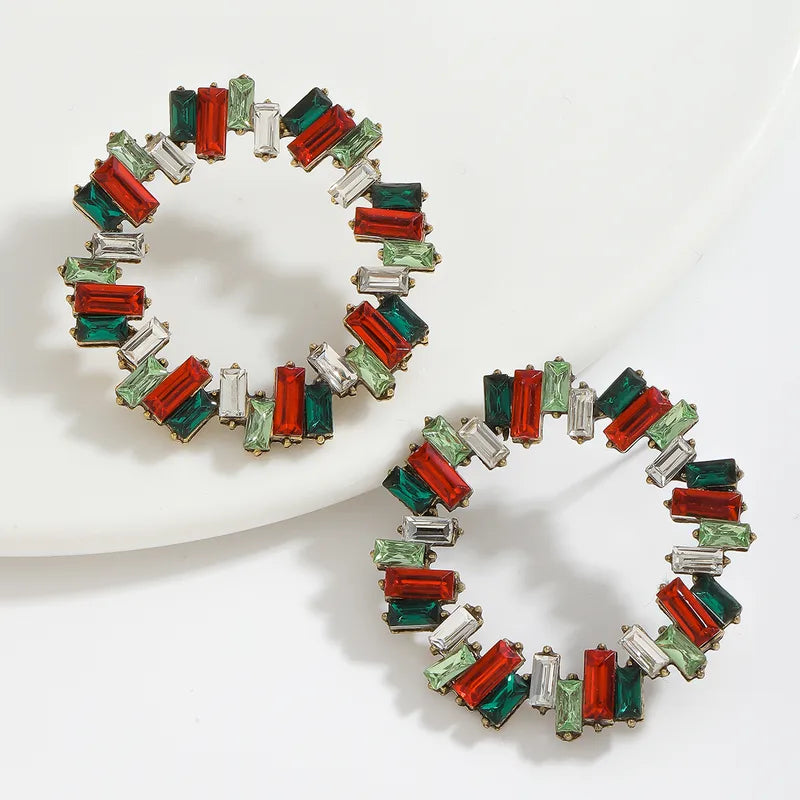 Exaggerated Crystal Statement Earrings