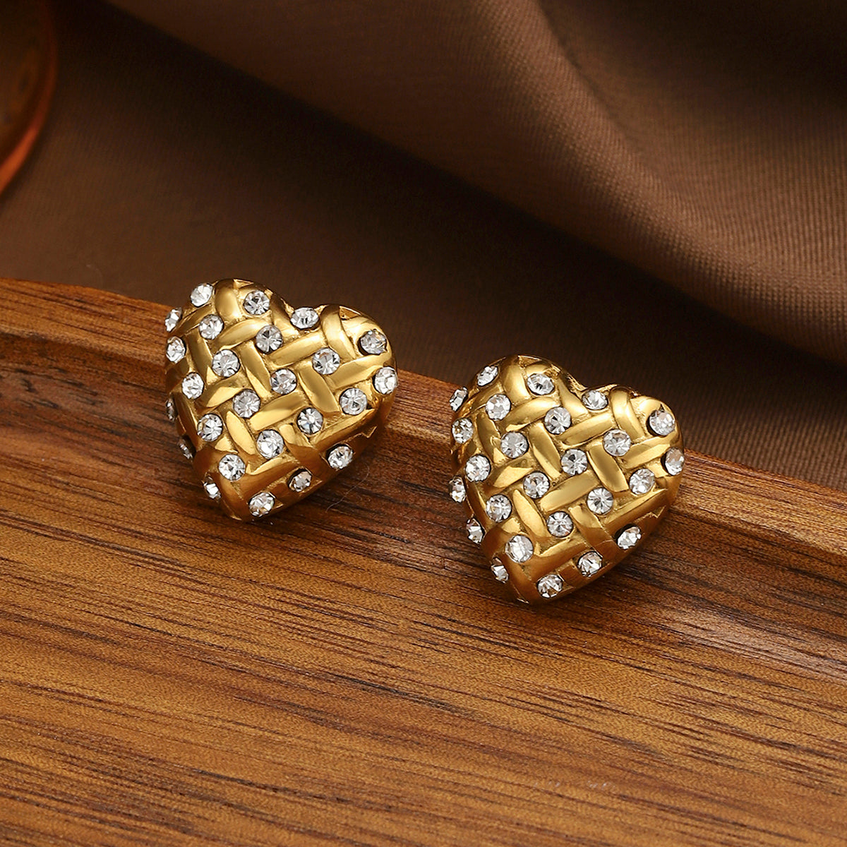 French-Inspired Heart Earrings