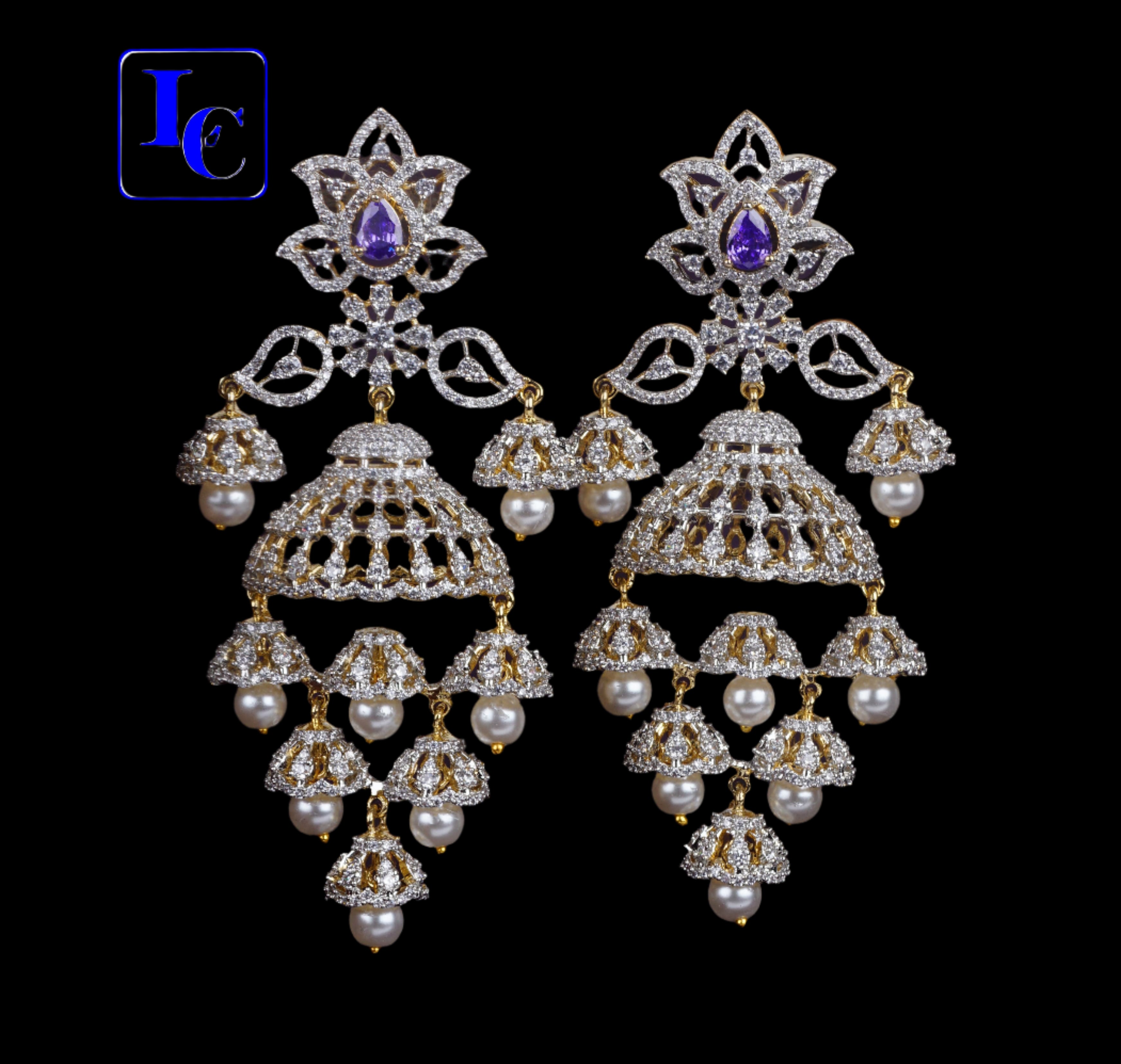 American_Diamond_Earrings