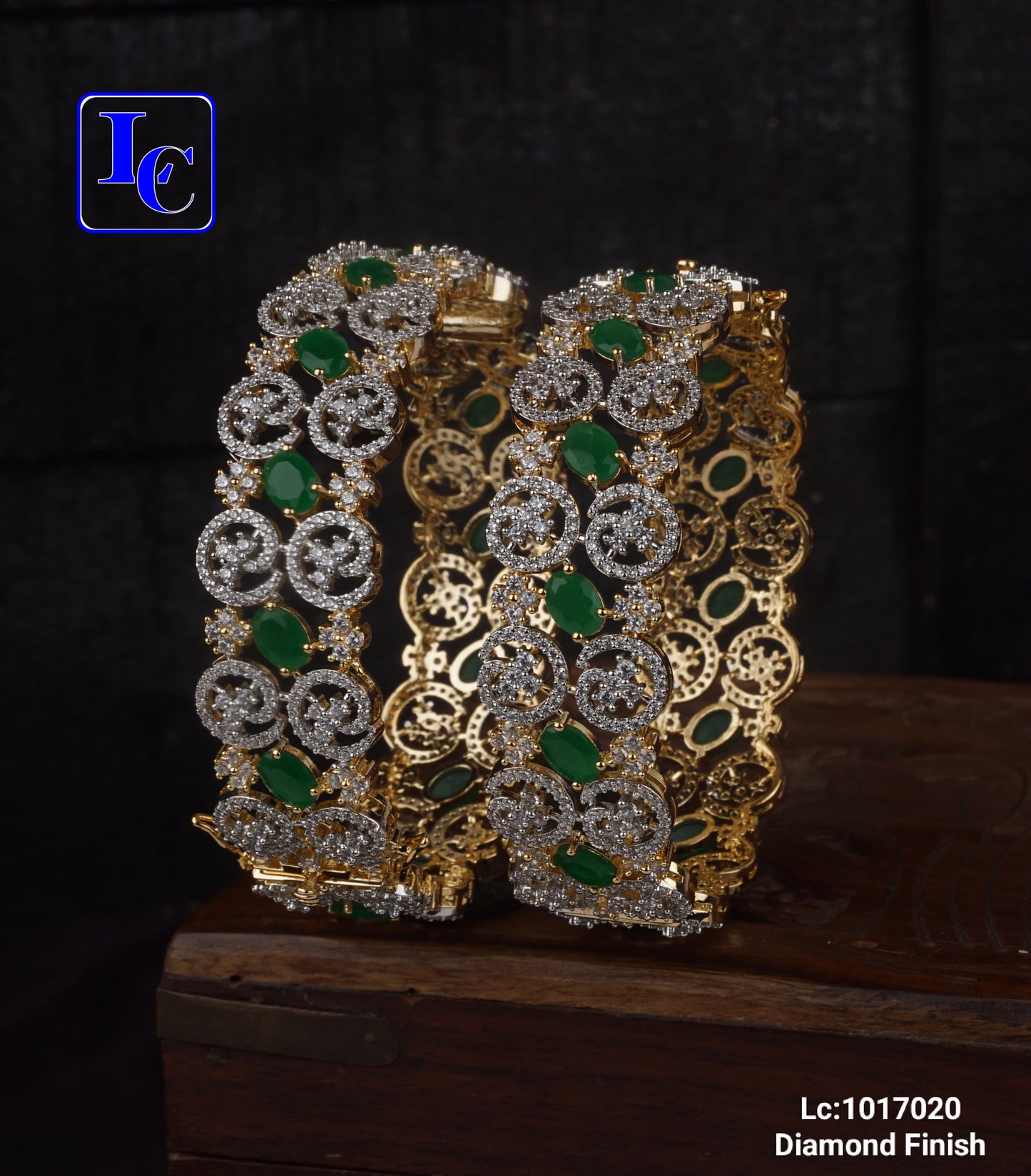 Kohinoor Touch Diamond Finish Bangles - TheFindify