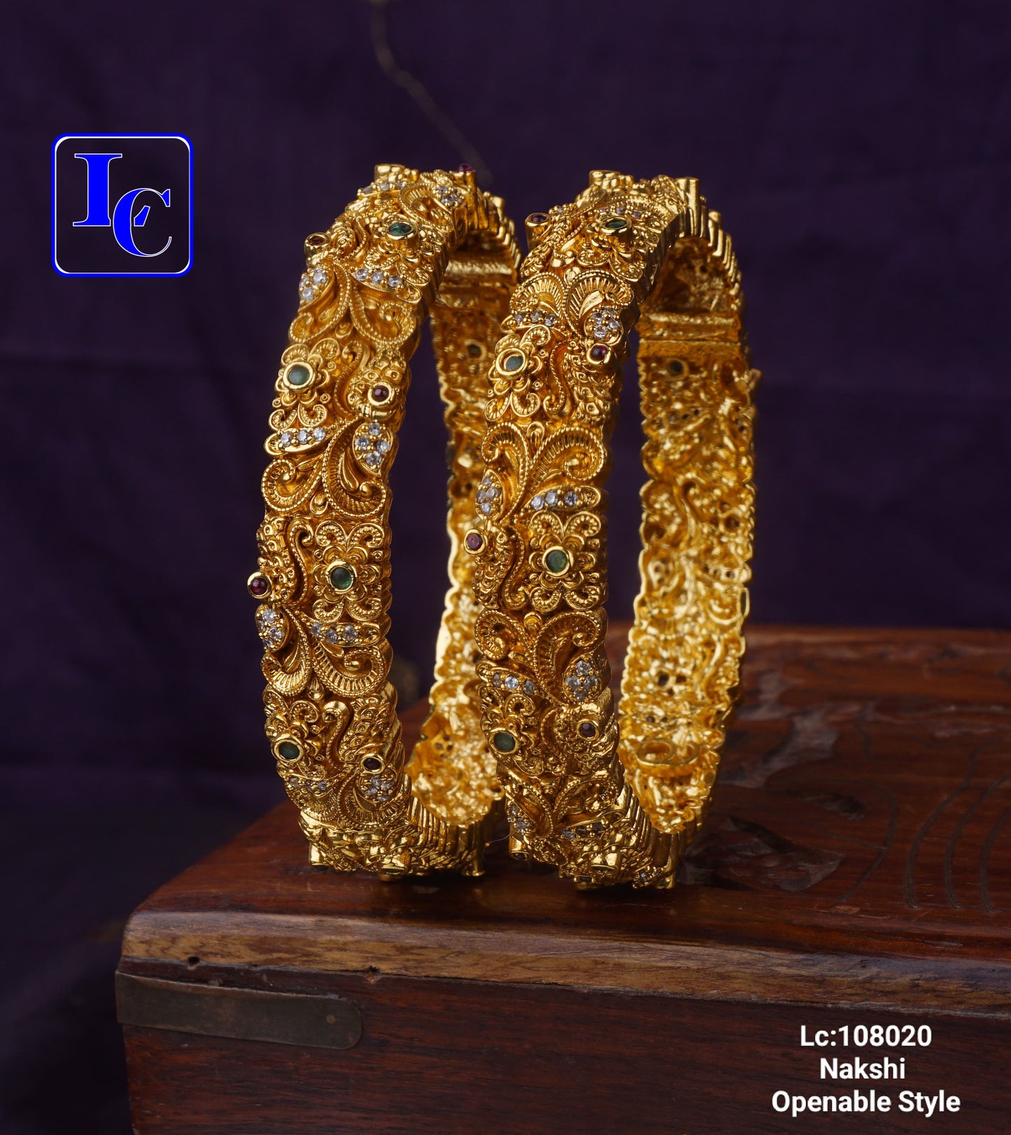 Golden Openable Bangles - TheFindify