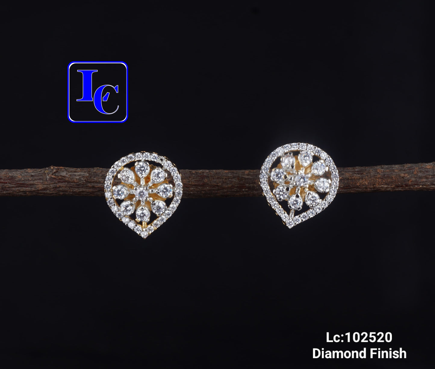 Luxe Loop Diamond Finish Earrings - TheFindify