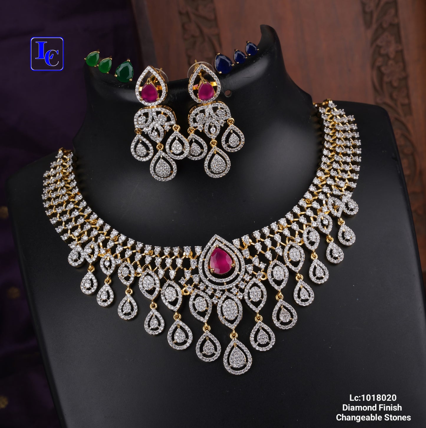 Mughal Majesty Necklace With Earrings - TheFindify