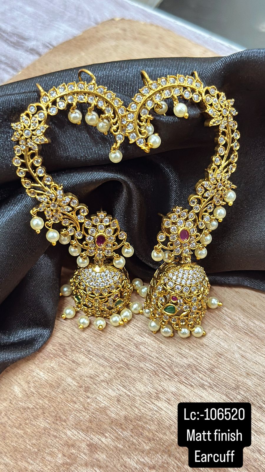 Radiant Golden Earcuffs