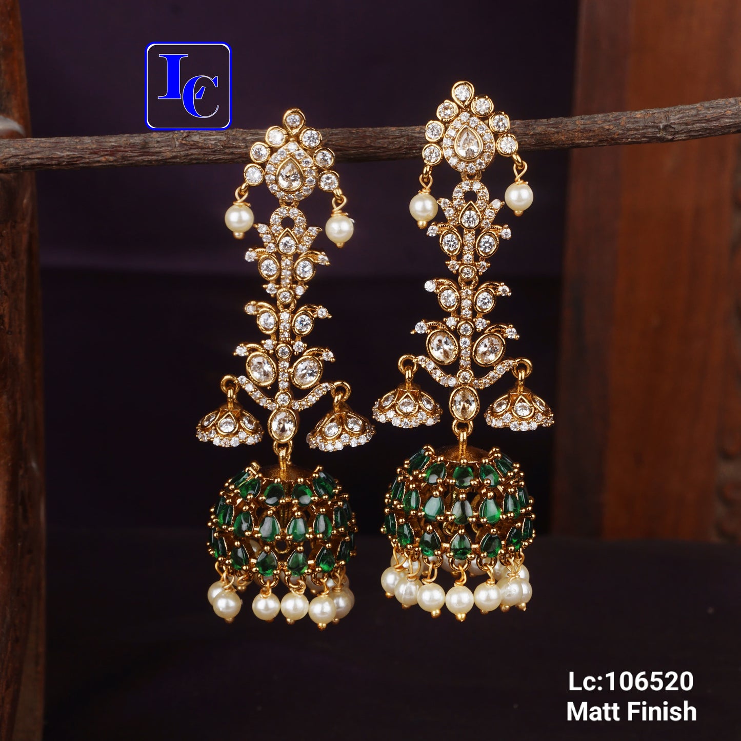 Royal Matt Finish Earrings - TheFindify