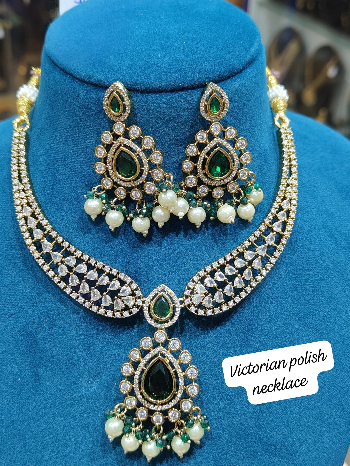 Scarlet Empress Victorian Polish Necklace