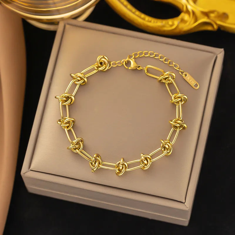 Interlinked Golden Bracelet