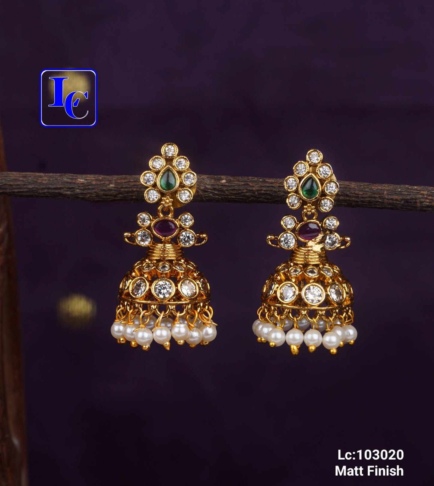 Majestic Golden Earrings