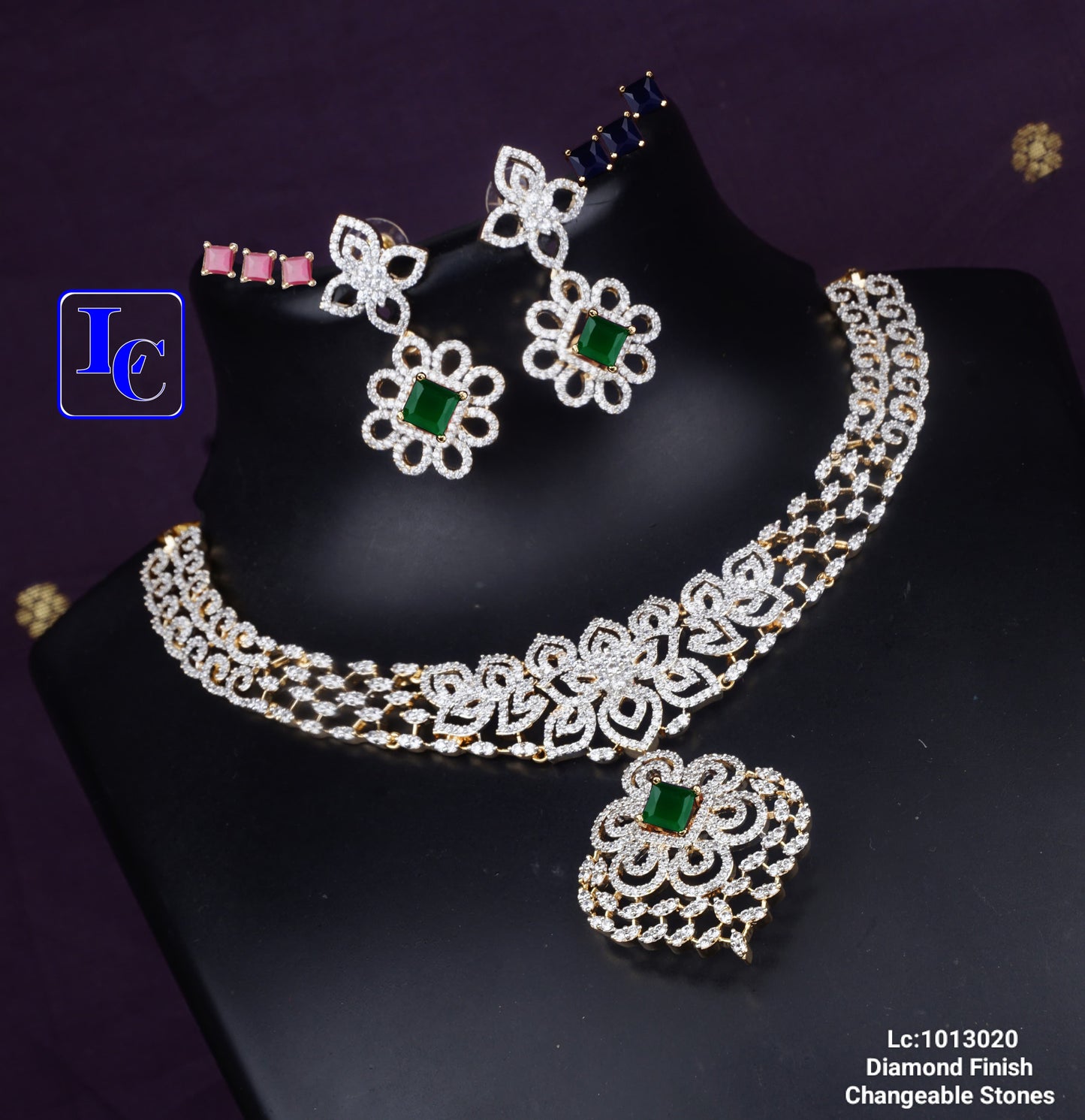 Lustrous Diamond Shine Necklace Set