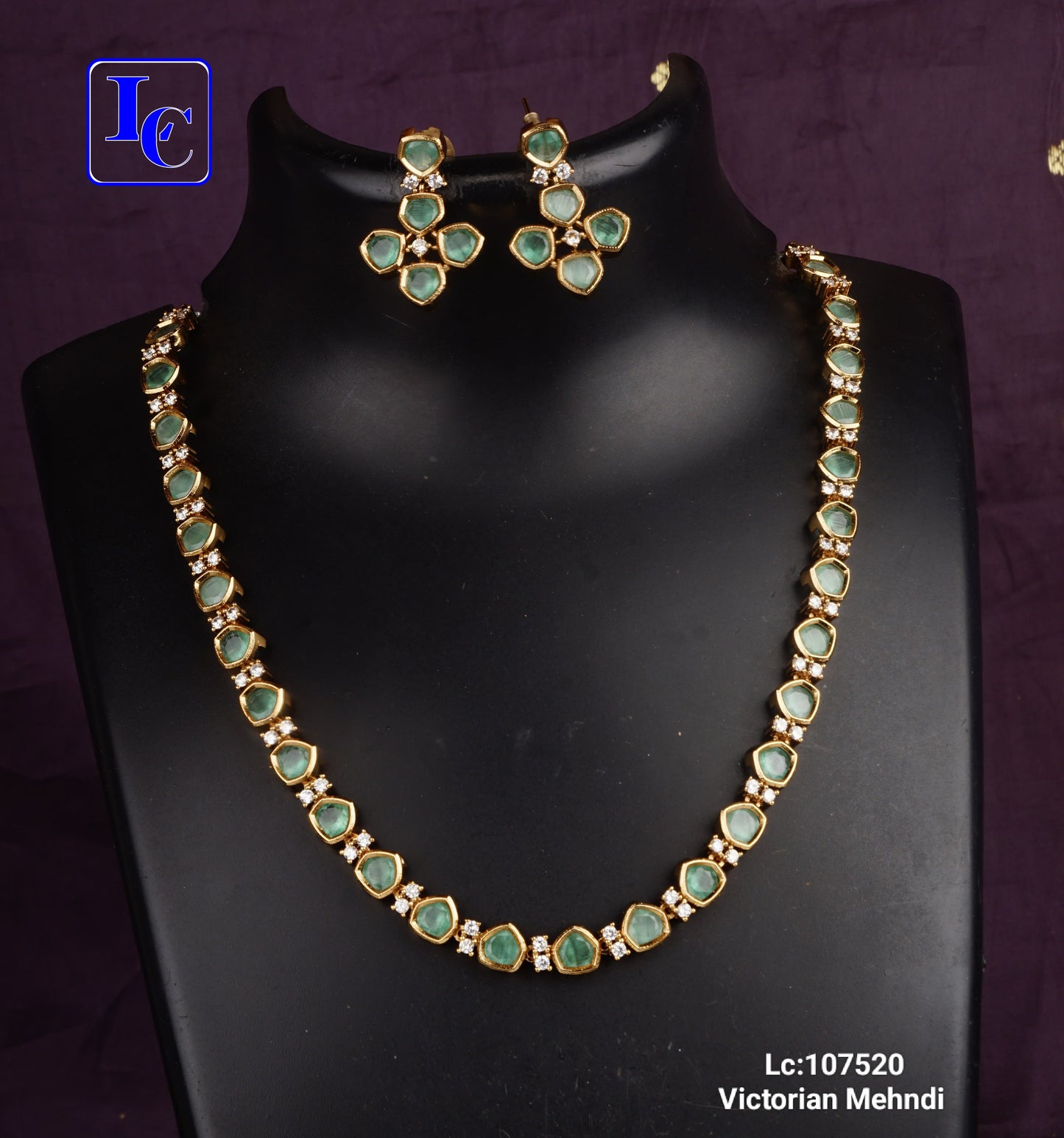 Finest Quality Victorian Mehndi Necklace Set - TheFindify