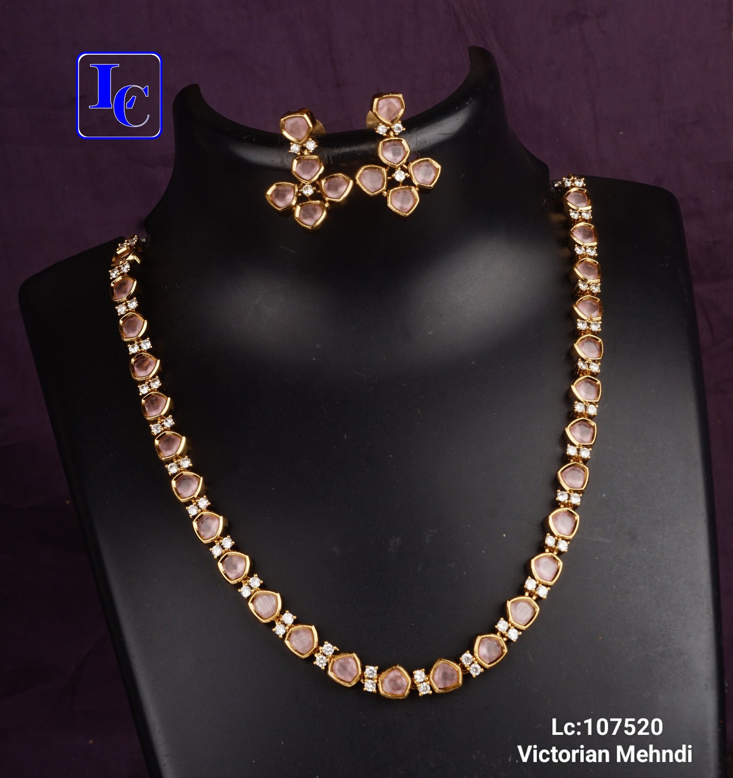 Finest Quality Victorian Mehndi Necklace Set - TheFindify