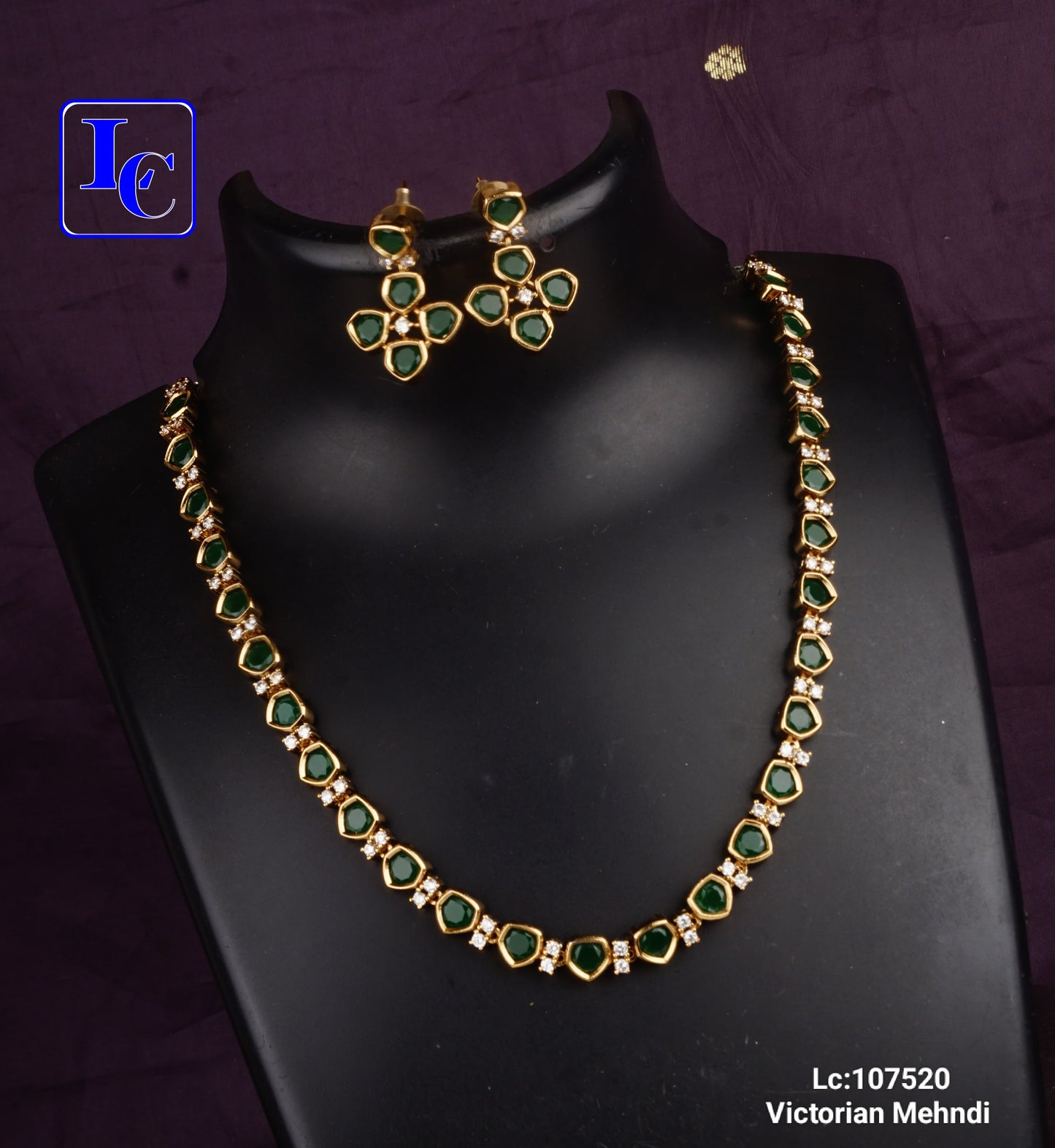 Finest Quality Victorian Mehndi Necklace Set - TheFindify