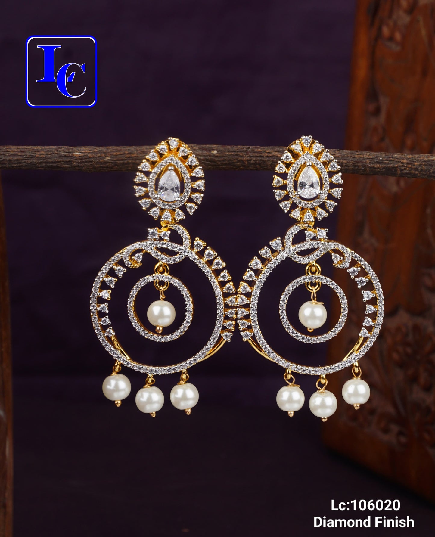 GlowCircle American Diamond Finish Earring - TheFindify