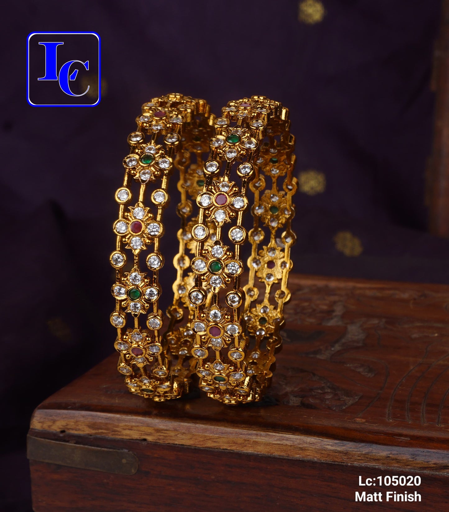 Star Sparkling Matt Finish Bangles