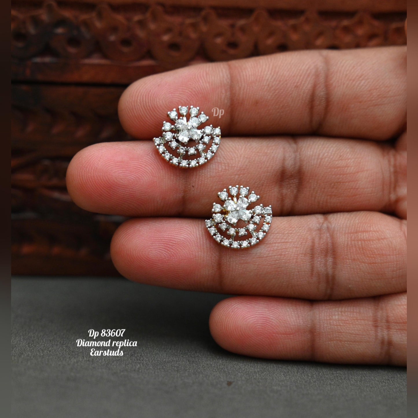 Diamond Finish Ear Studs - TheFindify