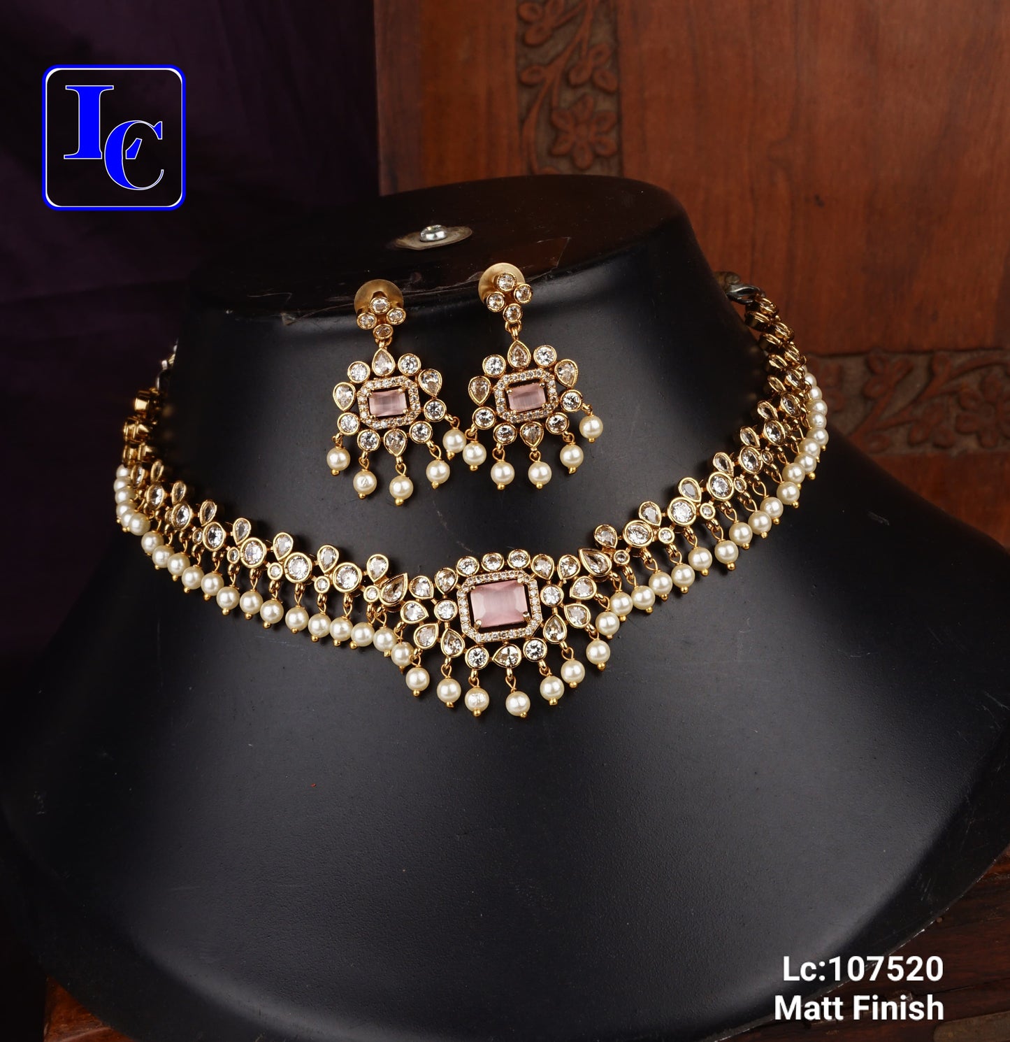 Rani Riwaaz Pearl Chocker Set - TheFindify