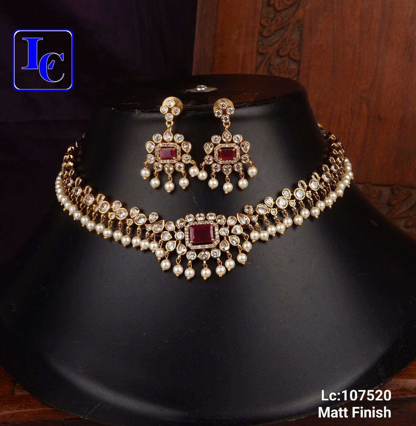 Rani Riwaaz Pearl Chocker Set - TheFindify