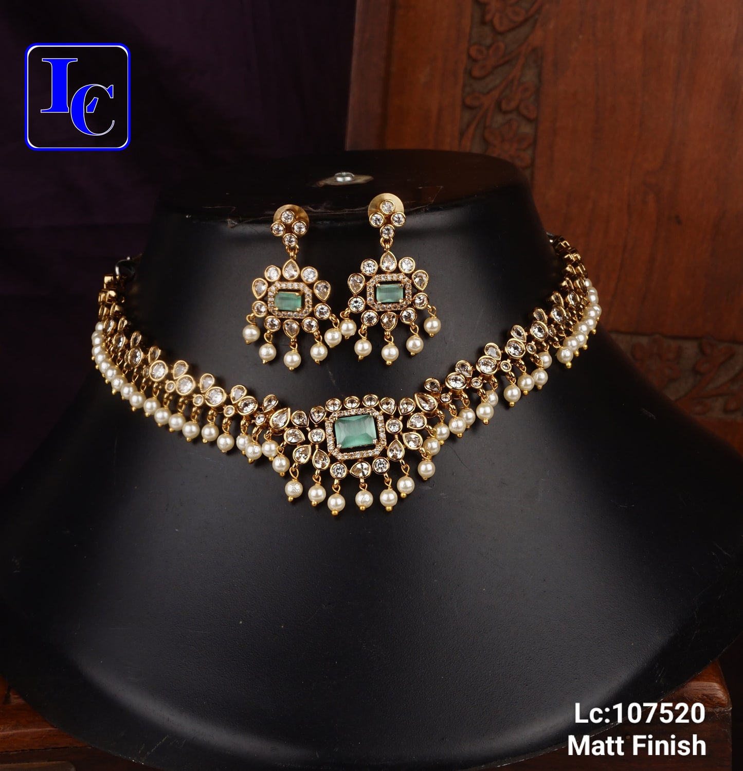 Rani Riwaaz Pearl Chocker Set - TheFindify