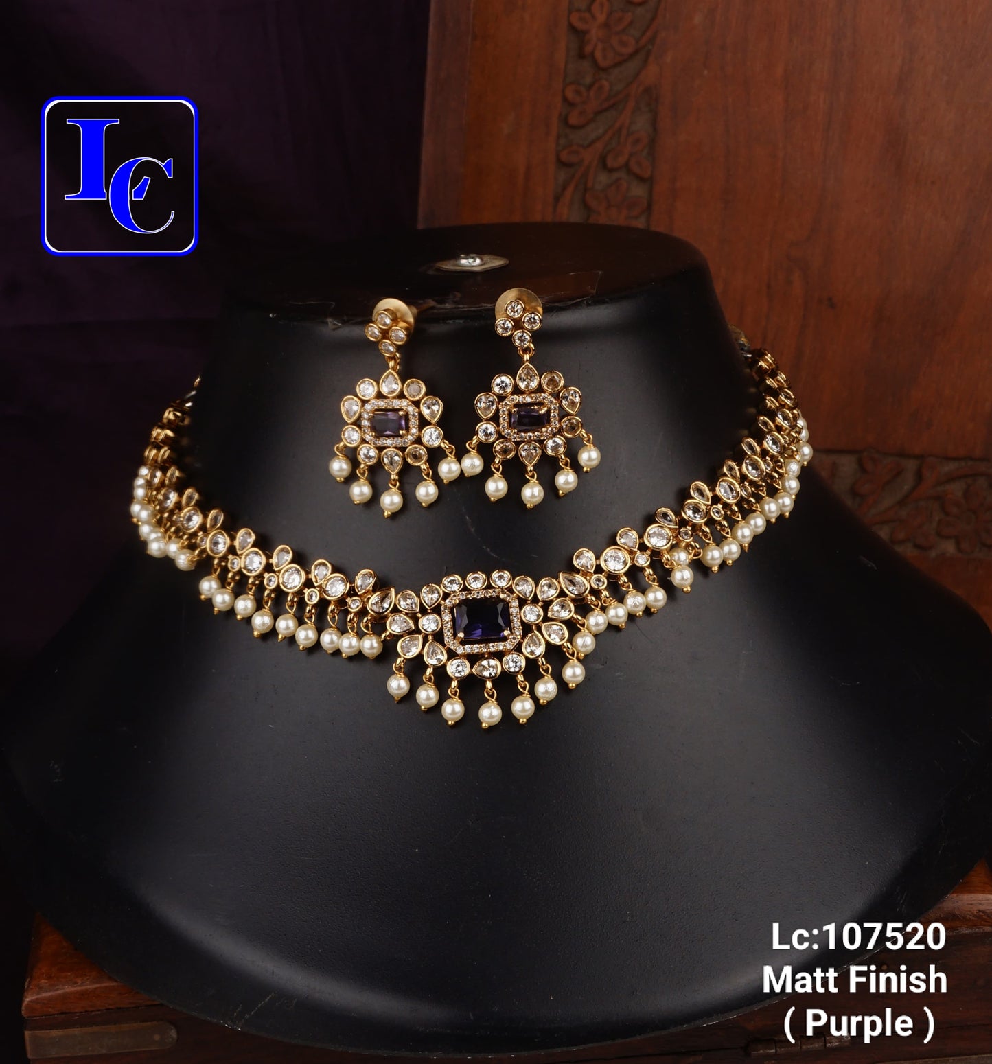 Rani Riwaaz Pearl Chocker Set - TheFindify