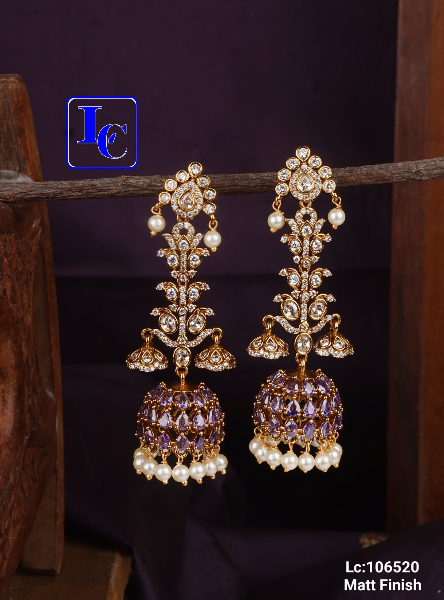 Royal Matt Finish Earrings - TheFindify