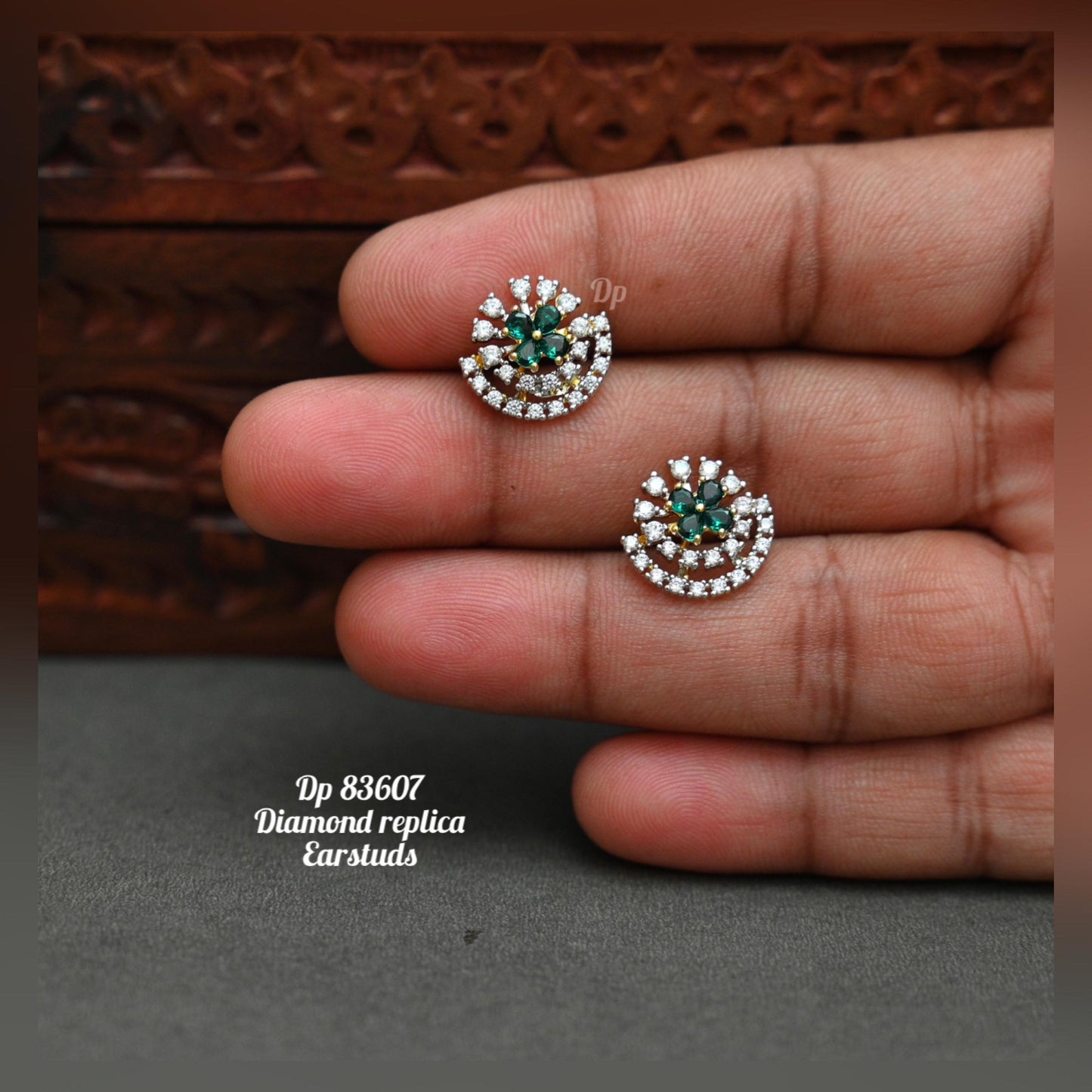 Diamond Finish Ear Studs - TheFindify