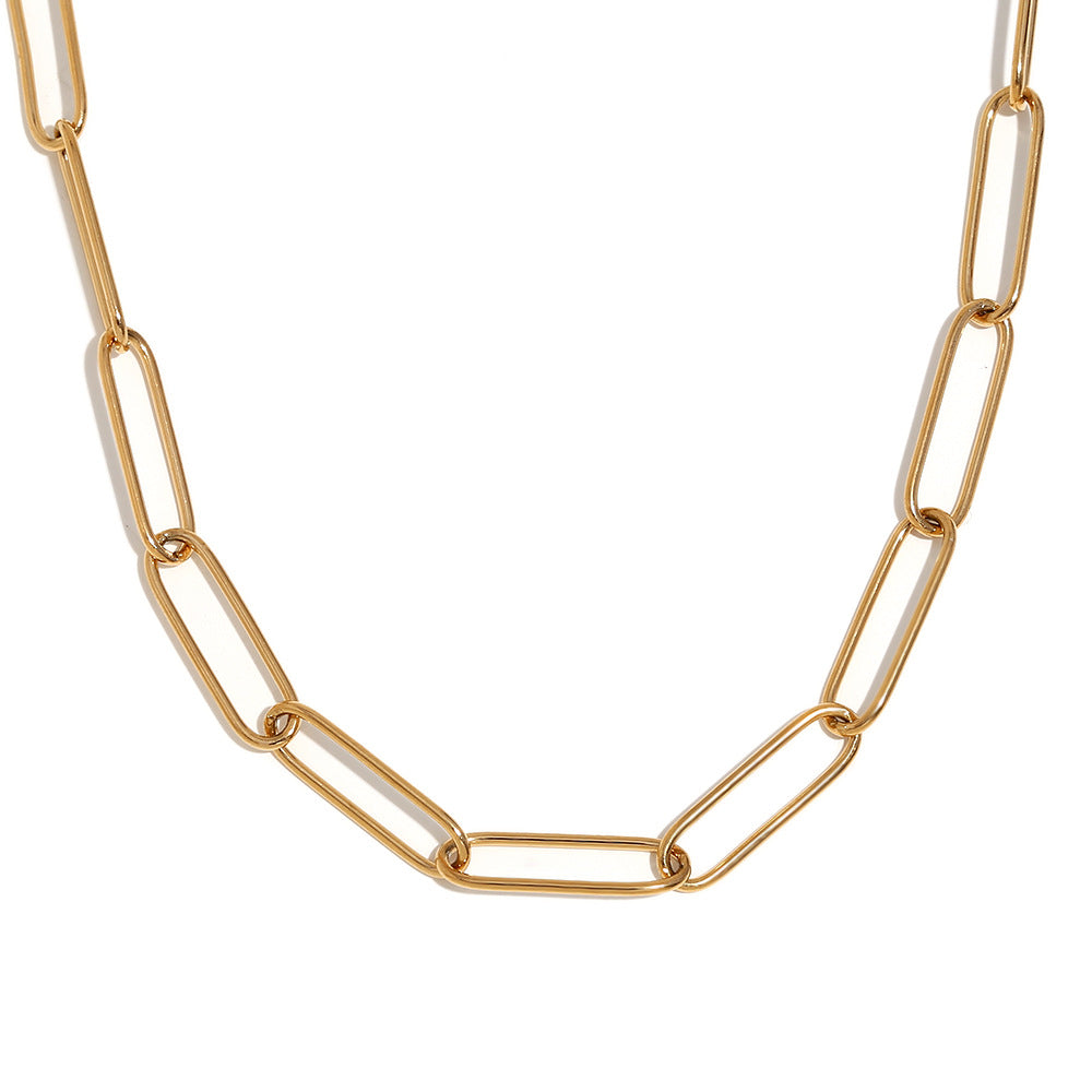 Simple Style Geometric 304 Stainless Steel Necklace - TheFindify