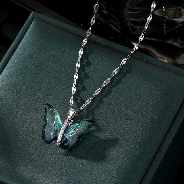 Butterfly Anti Tarnish 18k Gold Plated Necklace - TheFindify