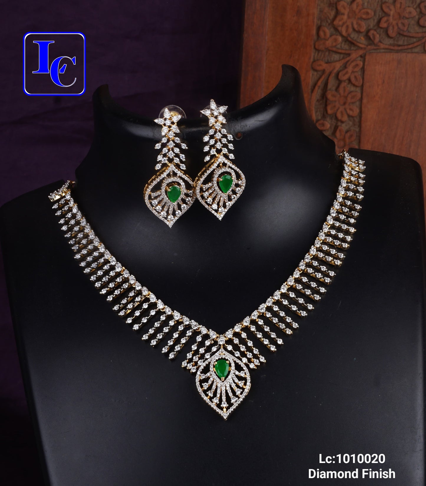 Twinklenova Diamond Finish Necklace Set - TheFindify