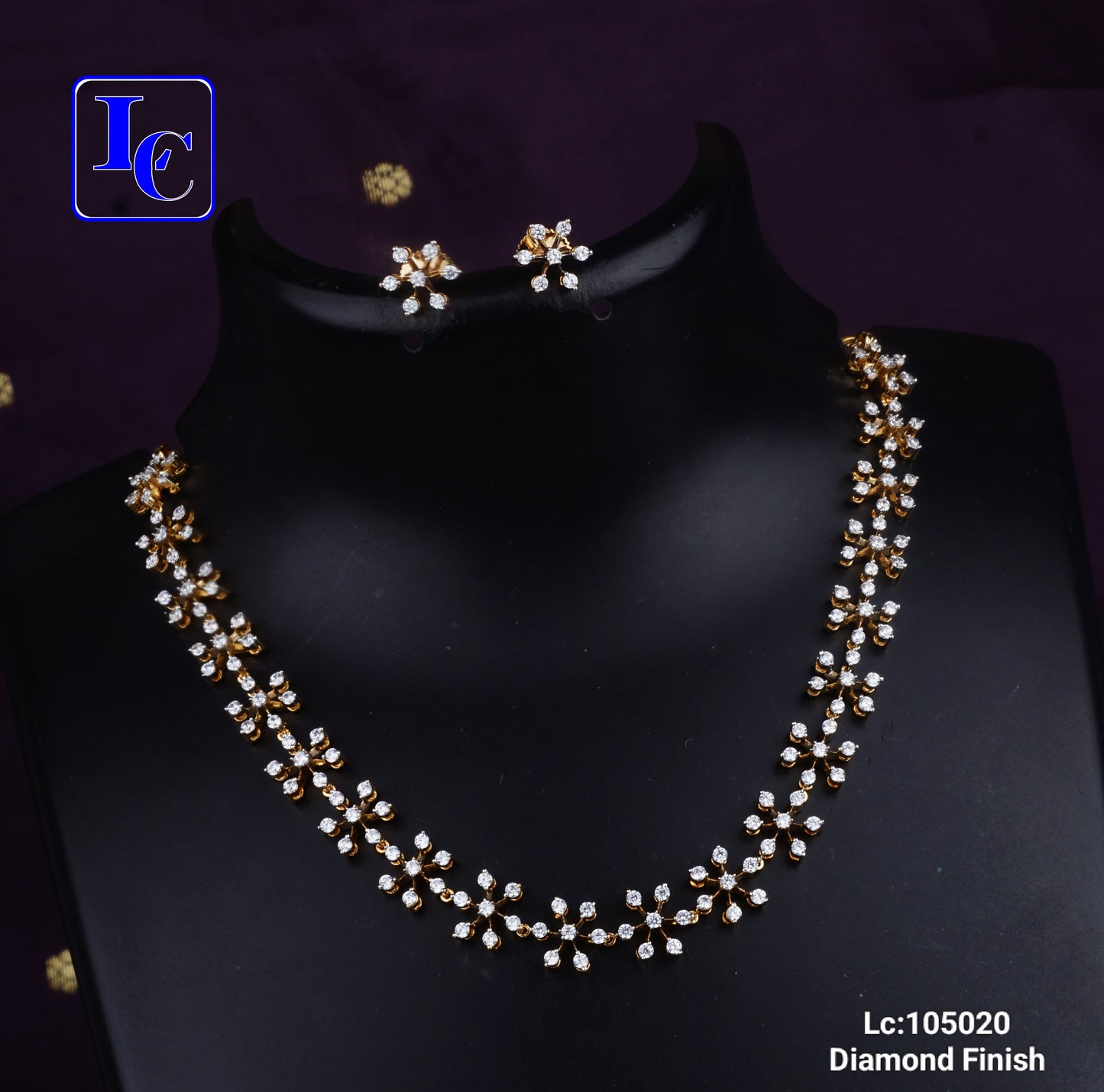 LoveSpark Diamond Finish Necklace Set - TheFindify