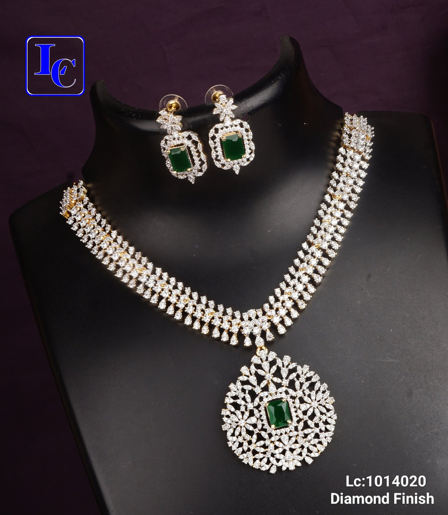 Forever Flicker Diamond Finish Necklace Set - TheFindify