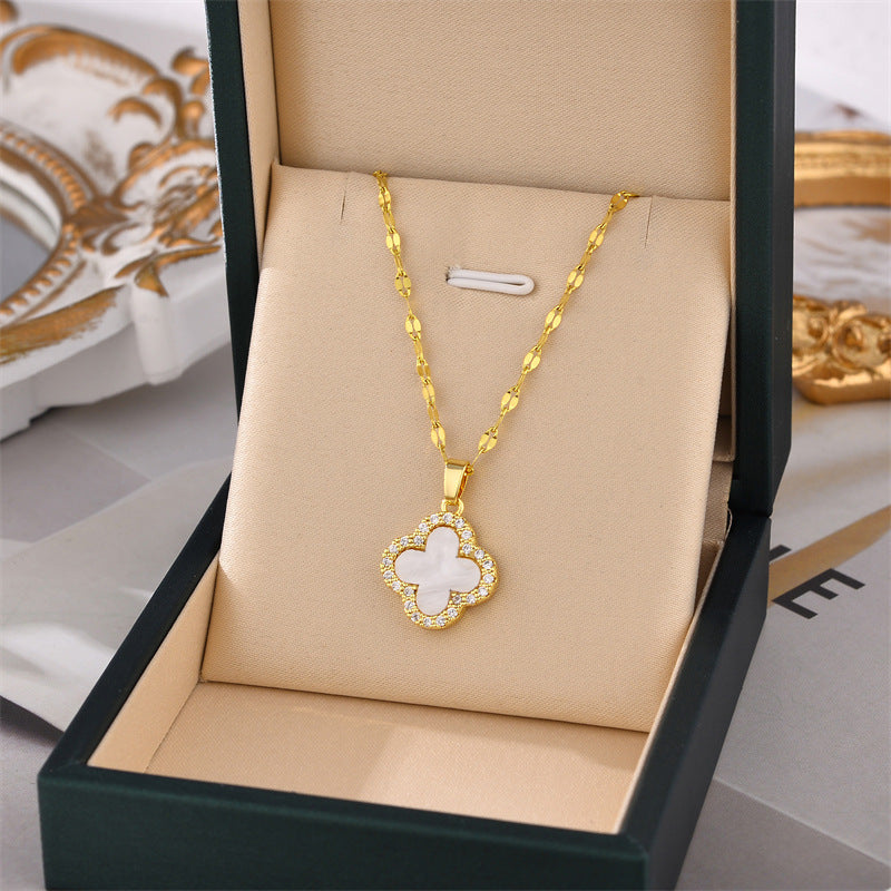 Lucky Four Leaf Clover Necklace - TheFindify