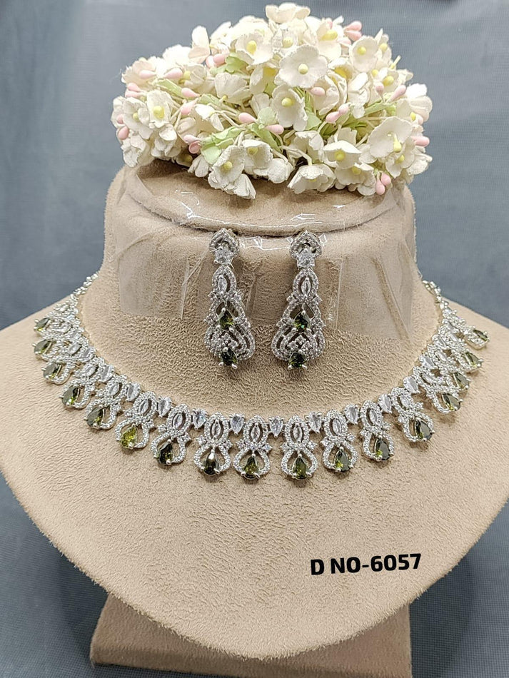 Twilight Radiance American Diamond Necklace