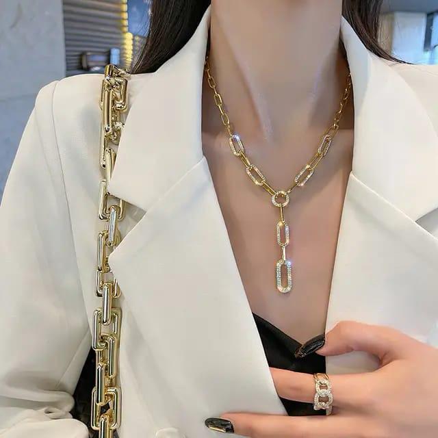 Shine Anti Tarnish 18k Gold Plated Necklace - TheFindify