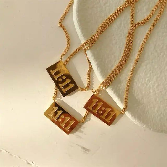 1111 Anti Tarnish 18k Gold Plated Necklace - TheFindify