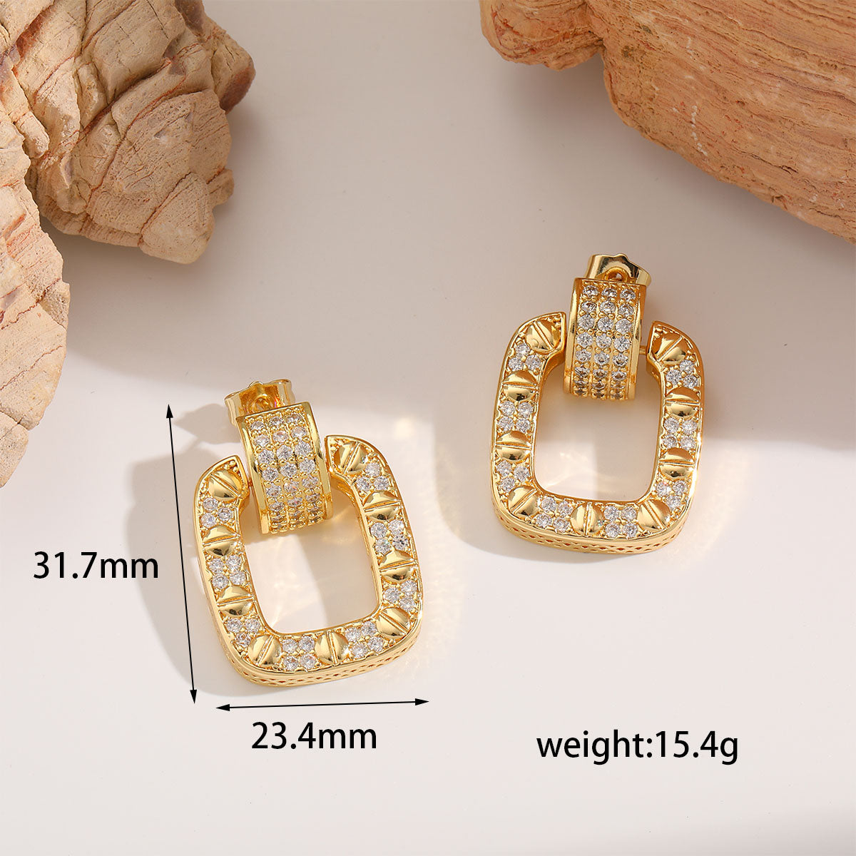 Luxurious Gold Drop Earrings