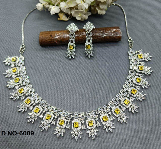 Heavenly Glow American Diamond Necklace