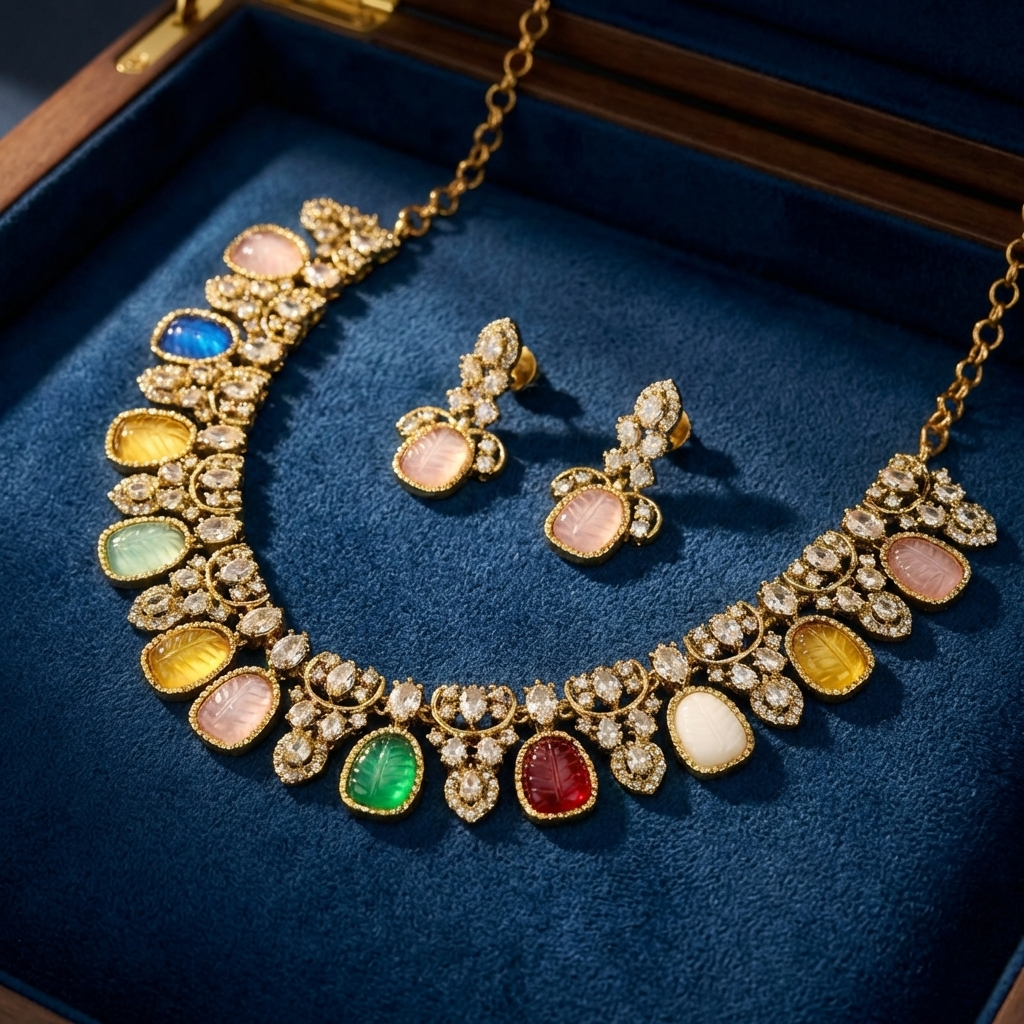 Victorian Short Necklace – Luxury Vintage Statement Jewelry