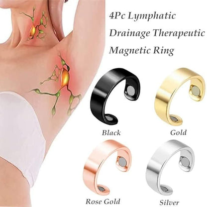 Lymphatic Drainage Therapeutic Magnetic Ring for Men and Women - Promotes Relaxation and Wellness