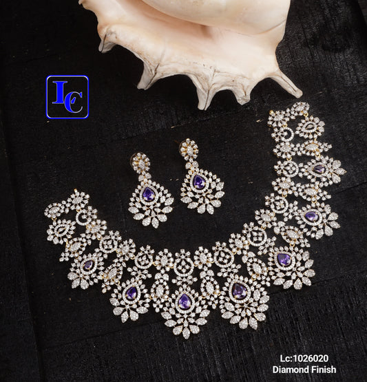 Crimson Grace Diamond Finish Necklace Set - TheFindify