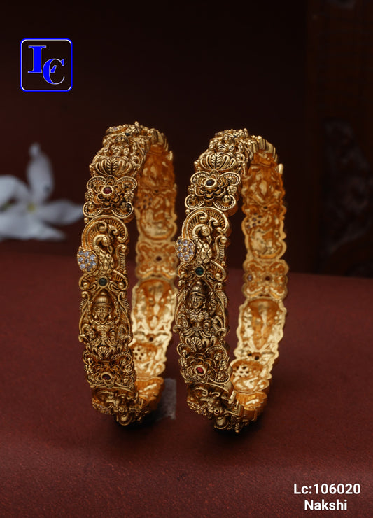 Devangi Nakshi Bangles – Matte Finish Nakshi Bangles