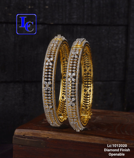 Diamond Finish Bangles - TheFindify