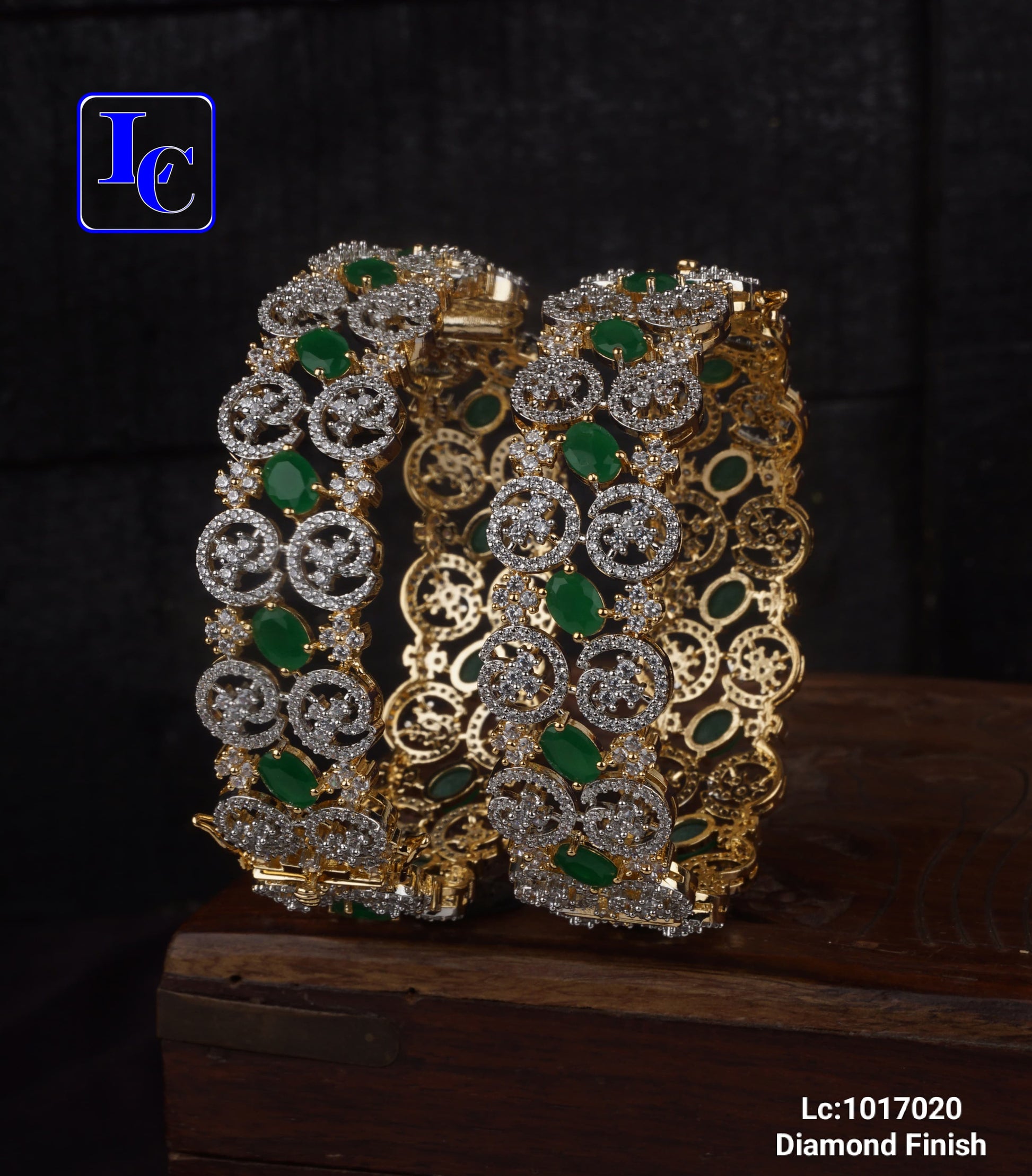 Kohinoor Touch Diamond Finish Bangles - TheFindify