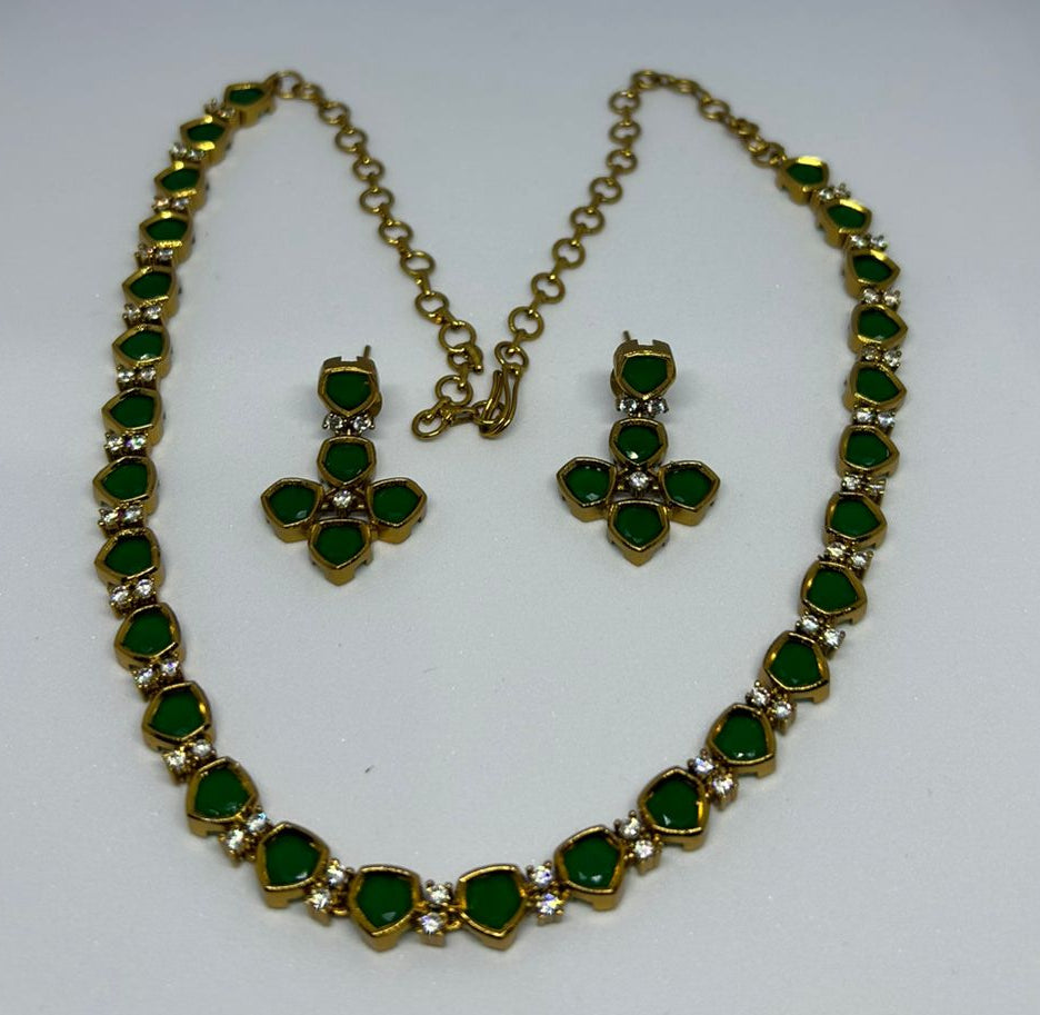 Finest Quality Victorian Mehndi Necklace Set