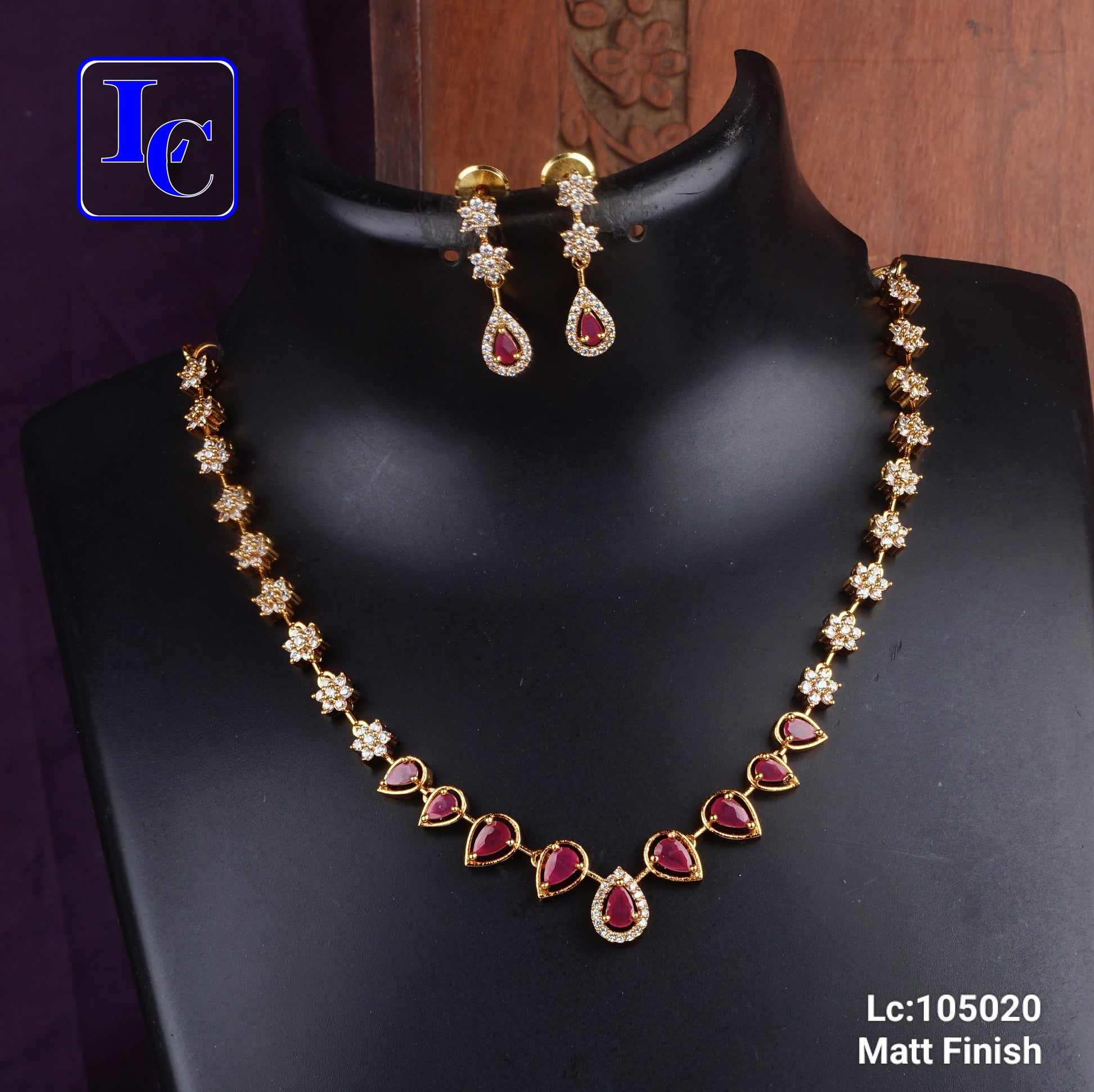 Floral Jewelry Necklace Set