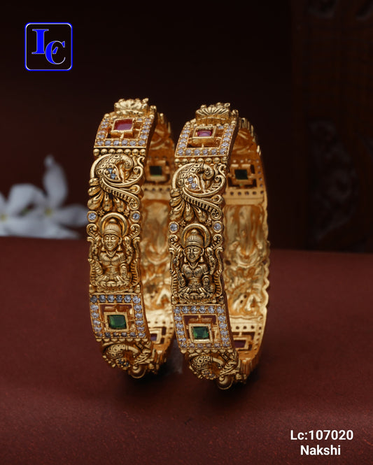 Jharoka Nakshi Bangles – Matte Finish Nakshi Bangles