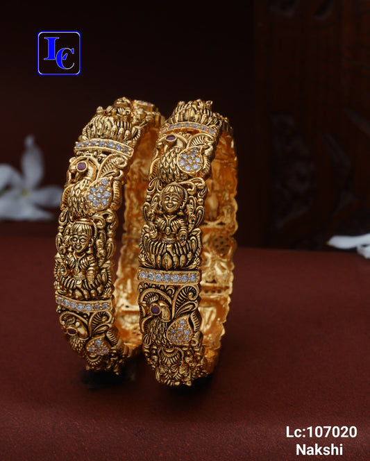 Ashta Lakshmi Nakshi Bangles – Matte Finish Nakshi Bangles