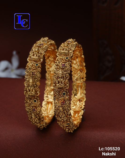 Arangetram Nakshi Bangles – Matte Finish Nakshi Bangles