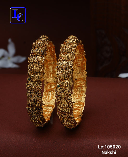 Gajalakshmi Nakshi Bangles – Matte Finish Nakshi Bangles