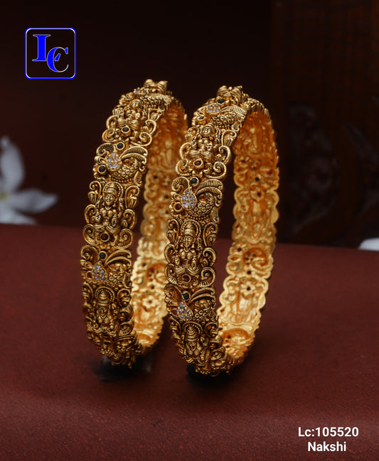 Chandrika Nakshi Bangles – Matte Finish Nakshi Bangles