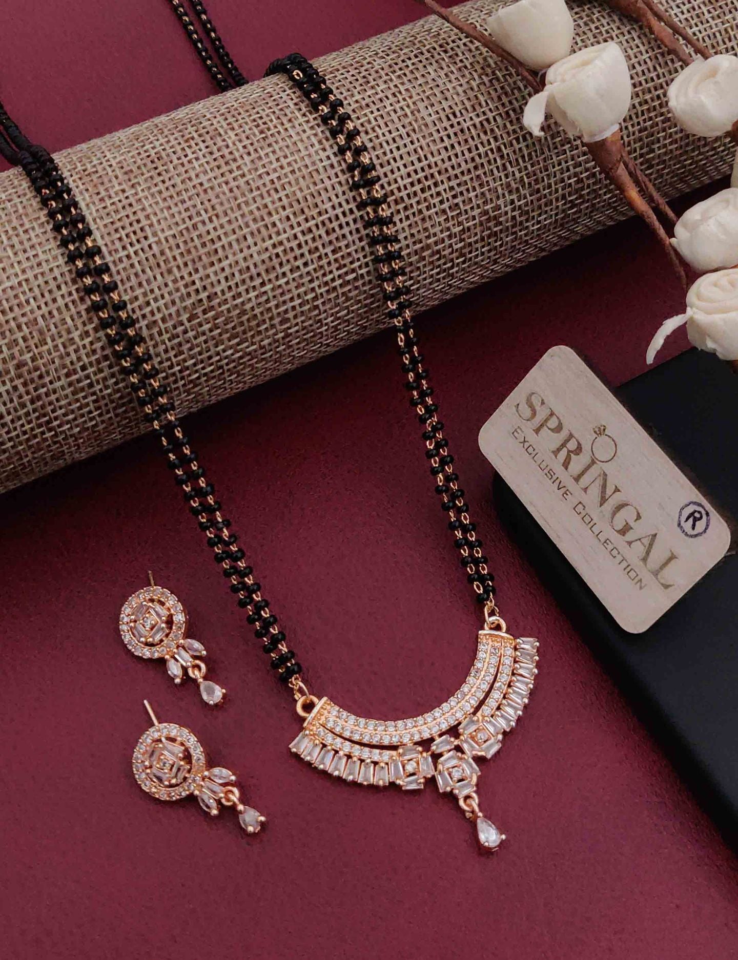 Luminous Elegance American Diamond Mangalsutra Set